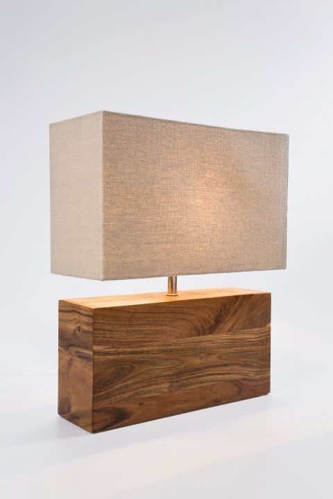 KARE Tischleuchte Rectangular Wood 31798