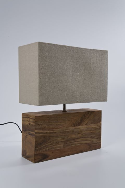 KARE Tischleuchte Rectangular Wood 31798