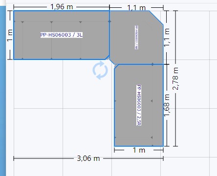Wohnlandschaft Hungaro - Stoff weiss
