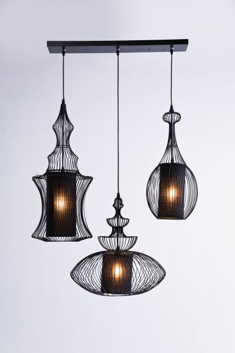 KARE Hängeleuchte Swing Iron Tre 31658