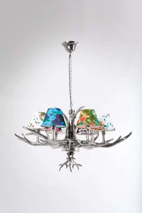 KARE Hängeleuchte Antler Flowers 33008